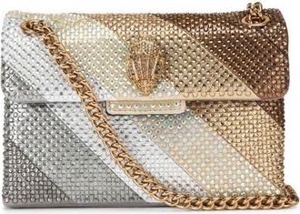Kurt Geiger Mini Kensington Embellished Convertible Crossbody Bag in Open Grey at Nordstrom