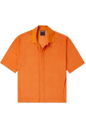 Ermenegildo Zegna Cotton and Silk-Blend Terry Shirt
