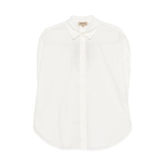 Woolrich Shirts, female, White, Size: XS Pure Cotton Poplin Blouse