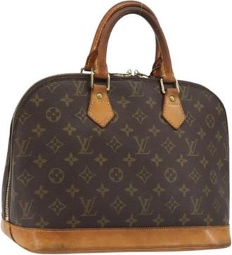 Louis Vuitton Pre-owned Alma Hand Bag - Dames - Vintage Handtas - Bruin - ONE Size - Leer - Vintage