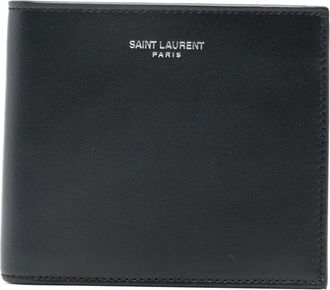 Saint Laurent logo-motif wallet - Blue