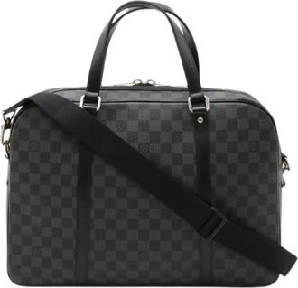 Louis Vuitton Pre-owned Weekend Bags, male, Black, Size: ONE SIZE Pre-owned Yorne Damier Graphite 2way Briefcase