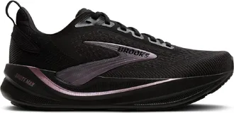 Brooks Womens Ghost Max 4 Road-Running Shoes Black 10.5 Wide