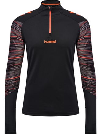 Hummel Trainingsshirt HUMMEL HMLBLAZE PRO TRAINING HALF ZIP, Damen, Gr. XXL, orange (schwarz, orange), Obermaterial: 90% Polyester, 10% Elasthan, Shirts Trai