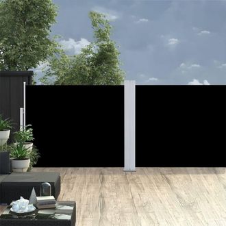Berkfield Home Retractable Side Awning Black 140x1000 cm