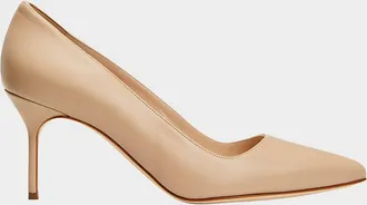 Manolo Blahnik BB 70mm Lambskin Stiletto Pumps