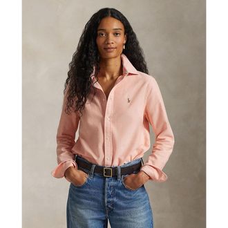 Ralph Lauren Overhemd met lange mouwen, Oxford katoen