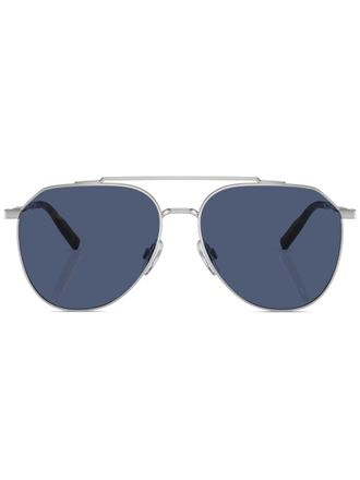 Dolce & Gabbana Eyewear Occhiali da sole con montatura stile pilota - 05/80 Silver