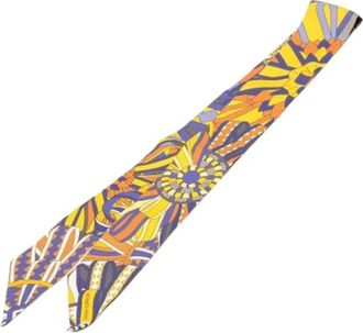 Herm&egrave;s Pre-owned Scarves, female, Multicolor, Size: ONE SIZE Pre-owned Silk Scarf