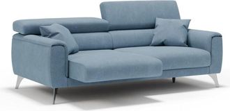 Divani.Store Sof&aacute; con asientos deslizantes impermeable 169 cm azul pastel