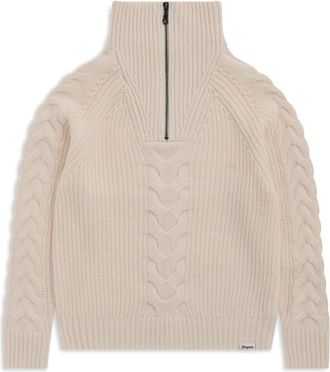 Bergans Milde Knitted Wool Half Zip Merinopullover f&uuml;r Damen | beige