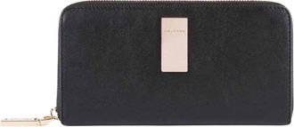 Piquadro Zip-around Wallet with Four Gussets - female - Piquadro - Wallets & Cardholders - Black - ONE SIZE - Accessories