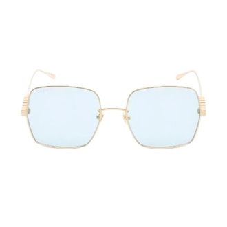 Gucci Pre-owned Accessories, female, Blue, Size: ONE SIZE Pre-owned Square Sunglasses