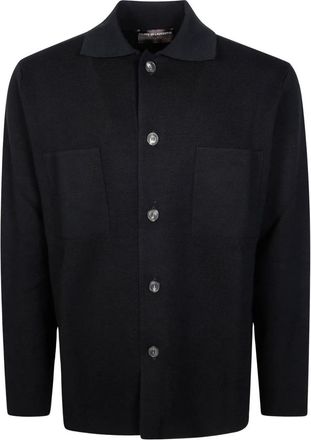 FILIPPO DE LAURENTIIS Giacca Camicia - - Knitwear - Uomo - Nero - L