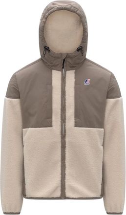 K-Way Faux Fur Coat Orsetto Style - Heren - Zomerjassen - Beige - M - Polyester - Jassen