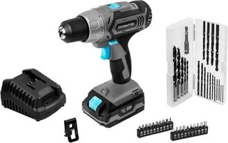 Cecotec Cecotec - Taladro Atornillador Perforador Con Bater&iacute;a De 20 V Y 2.000 Mah, Motor Dc 775, Velocidad Sin Carga De 0-400 / 0-1