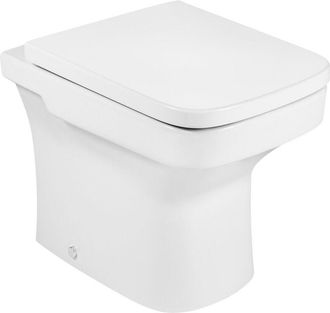 Roca Inodoro Completo Con Taza Adosada A Pared Con Salida Dual Y Tapa Con Ca&iacute;da Amortiguada Dama - Roca