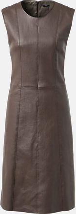 Joseph Leather midi dress