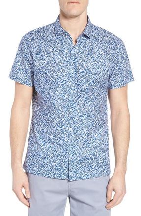 Tori Richard Shark Tank Regular Fit Shirt in Marina at Nordstrom, Size Xx-Large