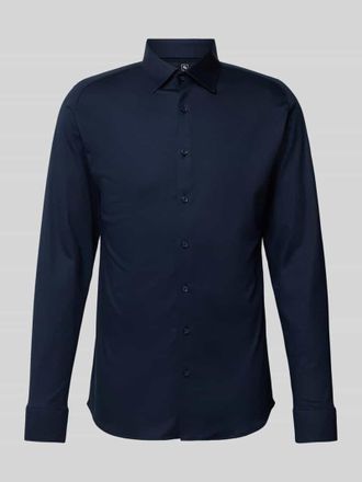 DeSoto Slim Fit Businesshemd aus Baumwolle in Marine, Größe S