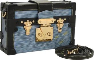 Louis Vuitton Tweedehands leren Louis Vuitton tassen - Dames - Vintage Schoudertas - Blauw - ONE Size - Leer - Vintage