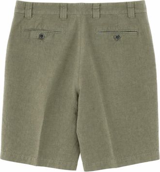 120% Lino Mens Shorts Linen Green