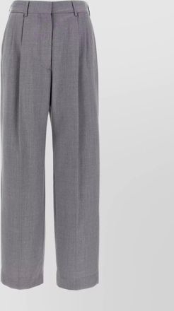 Blaz&eacute; Milano front pleated wide leg trousers with pockets