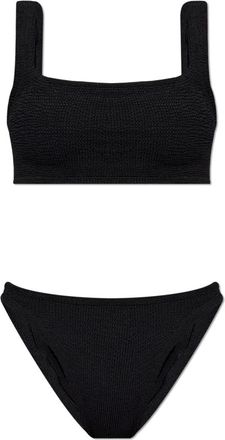 Hunza G Xandra Bikini - Dames - Bikinis - Zwart - ONE Size - Tweed - Badmode