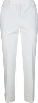 Incotex White Nevet Bistratch Straight-Leg Pants