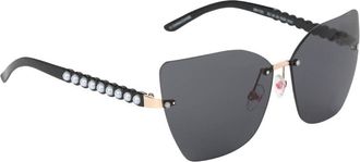 Betsey Johnson Smoke Butterfly Ladies Sunglasses 10267562.LTS GLDSMK