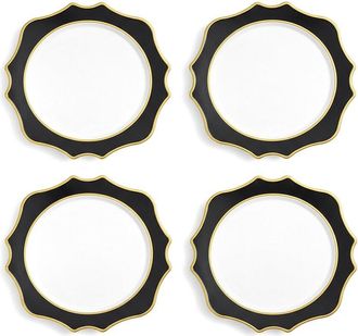 American Atelier Scallop Set Of 4 Charger Plates