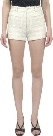 Gucci Dames, Korte broeken, Wit, Maat: 2XS Wol