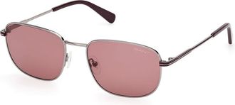 GANT GA00018 14S Mens Sunglasses Silver Size 56