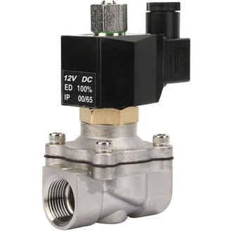 OEM V&aacute;lvula Solenoide El&eacute;ctrica De Acero Inoxidable Normalmente Abierta 2s-200-20 G3/4 Para Agua Y Aire (12 V Cc)