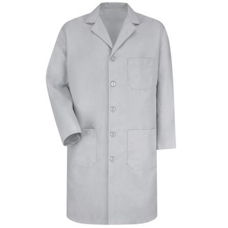Red Kap Mens Lab Coat, Light Grey, 42