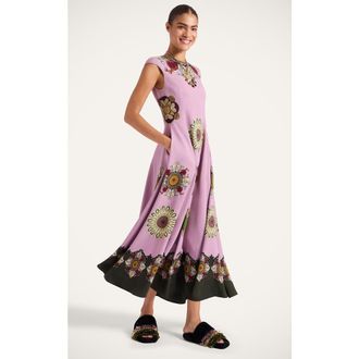 La DoubleJ Park Ave Dress in Nucleus Plac&eacute;e Dusty Pink at Nordstrom, Size Medium