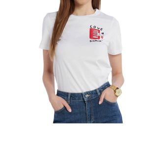 Marella Branca Short Sleeve Tee In White
