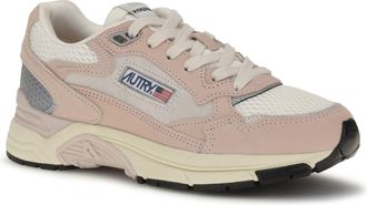 Autry Womens Hyperway Sneakers Bicolor-Silk White Upper: Suede; Sole: Rubber Bicolor/silk