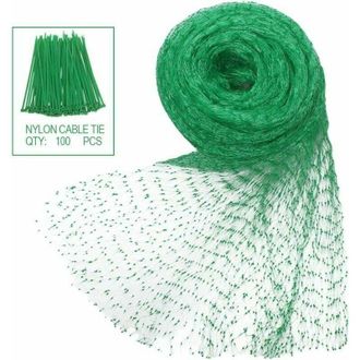 OEM Malla Protectora De Polietileno Para Aves Con 100 Cables De Nailon Para Proteger Jardines, Huertos Y Estanques, 4 M X 10 M