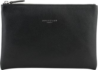 Pourchet Corso Small Pouch - Heren - Tassen - Zwart - ONE Size - Leer - Tassen