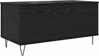 vidaXL Vidaxl - Mesa de Café Roble negro 90 x 44.5 x 45 cm Madera contrachapada