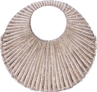 Hibourama Bags Tassen, Dames, Beige, ONE Size, Jaya Medium Velvet