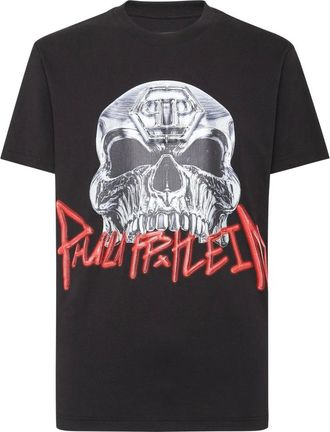 Philipp Plein Heren, Tops, Zwart, Maat: M Katoen