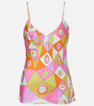 Pucci Occhi silk satin top