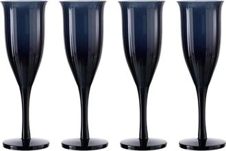 Nude Glass Omnia Bey Set Of 4 Champagne Glasses