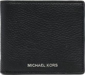 Michael Kors Hudson Portemonnee - Heren - Portefeuilles - Zwart - ONE Size - Leer - Accessoires