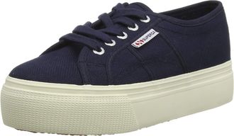 Superga Womens 2790 Acotw Linea Up and Down Gymnastics Shoes, Blue (Navy 933), 8.5 UK