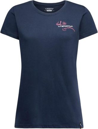 La Sportiva Climb Flower T-Shirt T-Shirt f&uuml;r Damen | blau