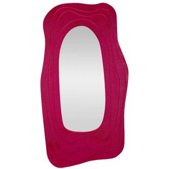 Dmora Dmora - Espejito Pregola, Espejo, Objeto De Decoraci&oacute;n De Pared, Decoraci&oacute;n De Espejo, 90x4 H165 Cm, Fucsia