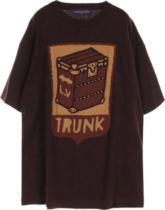 Louis Vuitton T-shirt con stampa grafica anni 2010 - Marrone